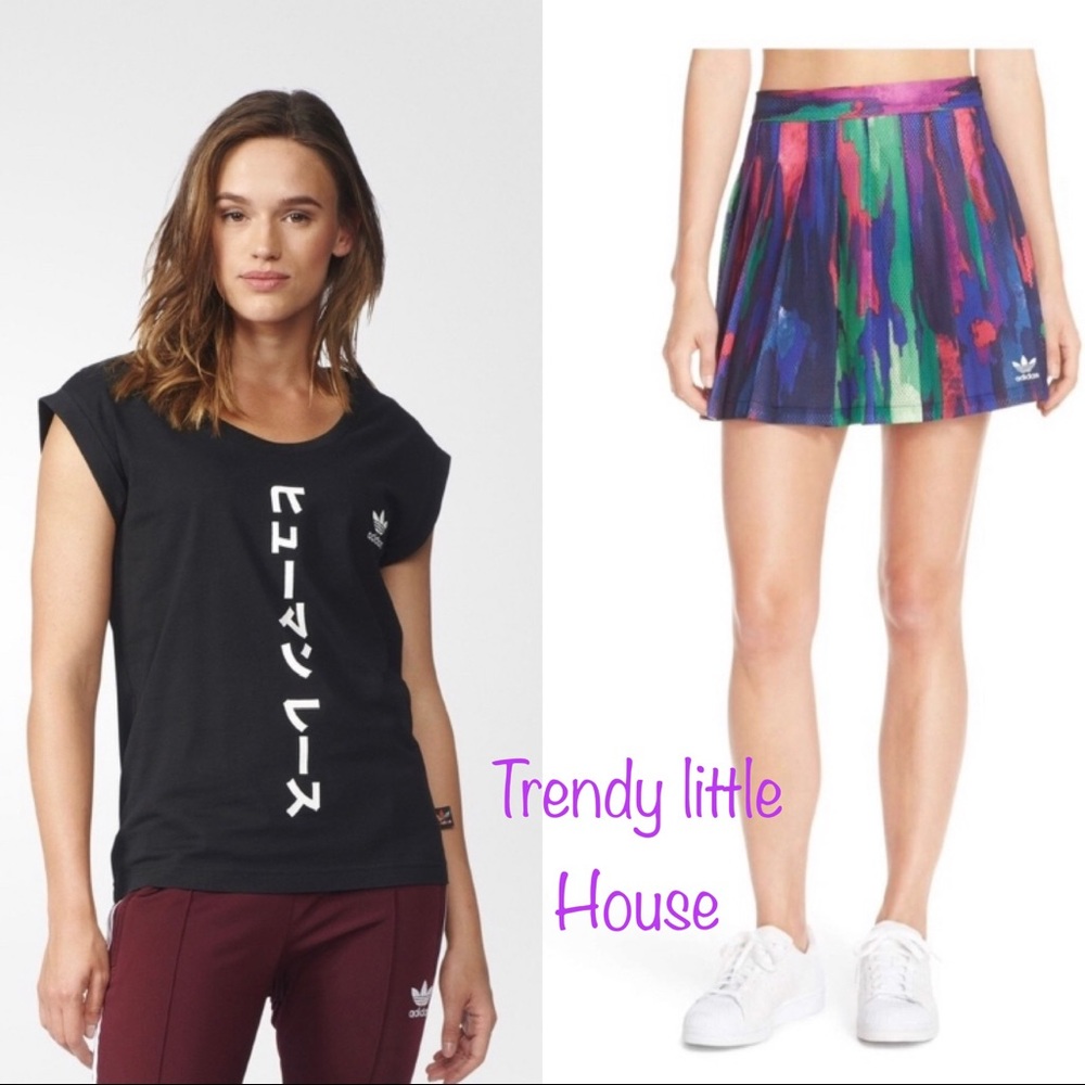 11) Adidas pharrell williams top/skirt set